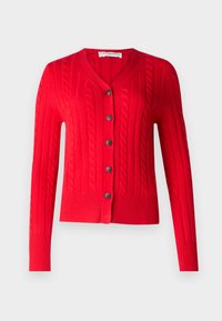 CLASSIC CABLE CARDIGAN - Kardigán - red