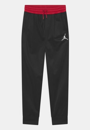 TAPE PANT - Pantalones deportivos - black/gym red