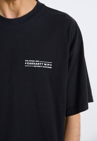 Carhartt WIP STAMP - Apdrukāts T-krekls - black/white
