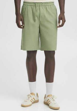 BHBAY LINEN MIX - Tracksuit bottoms - oil green