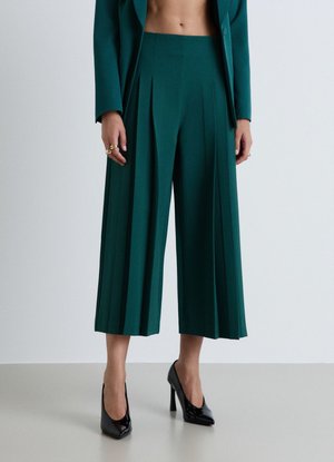 Calliope, PANTALONE LUNGO TINTA UNITA - Pantaloni - verde bosco