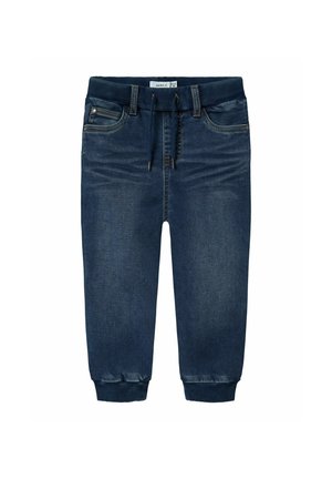 Name it, JEANS FLEECE BAGGY FIT - Relaxed fit jeans - dark blue denim