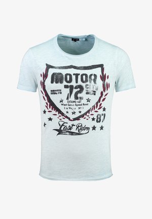 Print T-shirt - sky blue