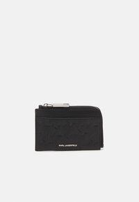 KARL LAGERFELD LOOM ZIP CARDHOLDER UNISEX - Portafoglio - black