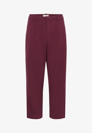 Kaffe KAMERLE PANTS CROPPED - Püksid - windsor wine