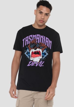 Cotton Soul, LOONEY TUNES TAZMANIAN DEVIL ROCK - Print T-shirt - black