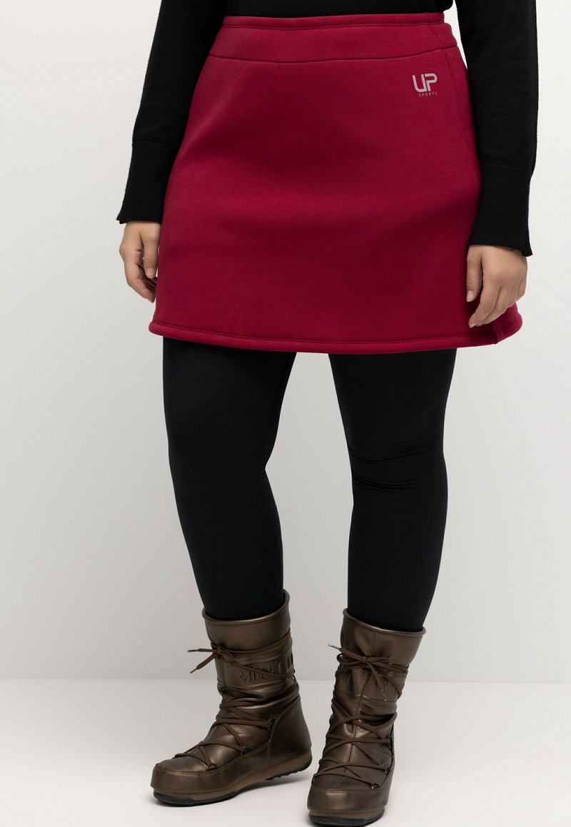 Ulla Popken A-lijn rok - dark red