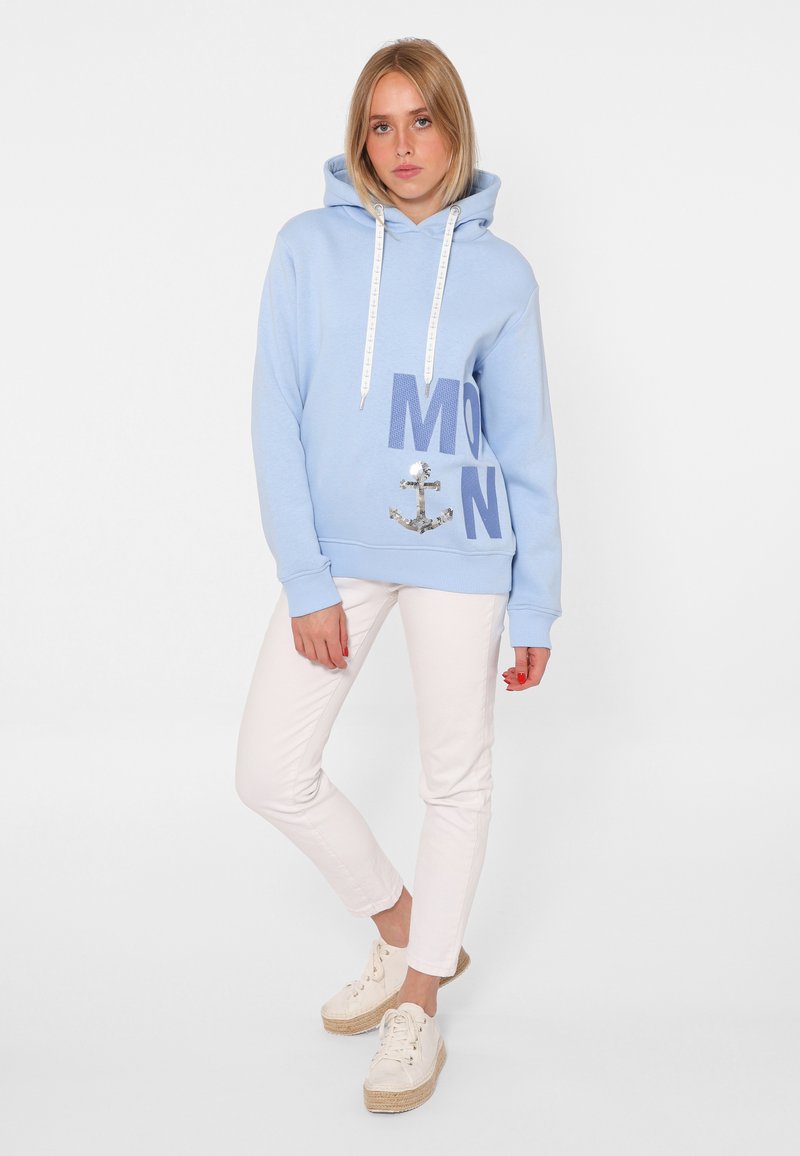 Zwillingsherz PAILETTE MOIN - Hoodie - hellblau