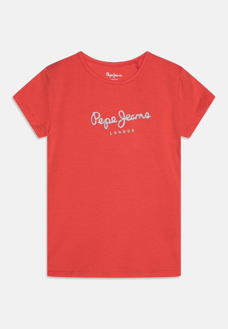 Pepe Jeans HANA GLITTER - T-shirts print - crispy red