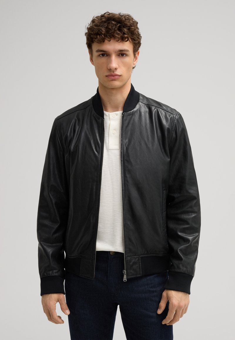 JOOP! Jeans SORO - Giacca di pelle - schwarz