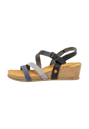 *Art, KOMFORT SOFTLIGHT FUSSBETT - Sandalias de cuña - black