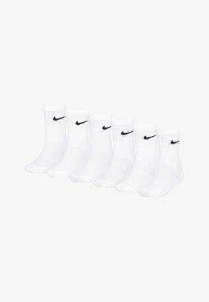Nike Sportswear BASIC CREW UNISEX 6 PACK - Șosete - white
