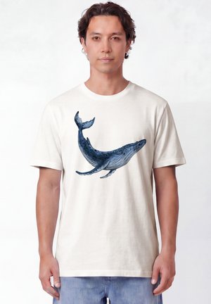 watapparel, WAL UNISEX - Print T-shirt - off white