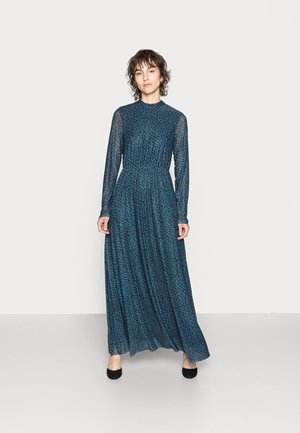MAXI HIGH NECK DRESS - Maxi-jurk - black/dark blue