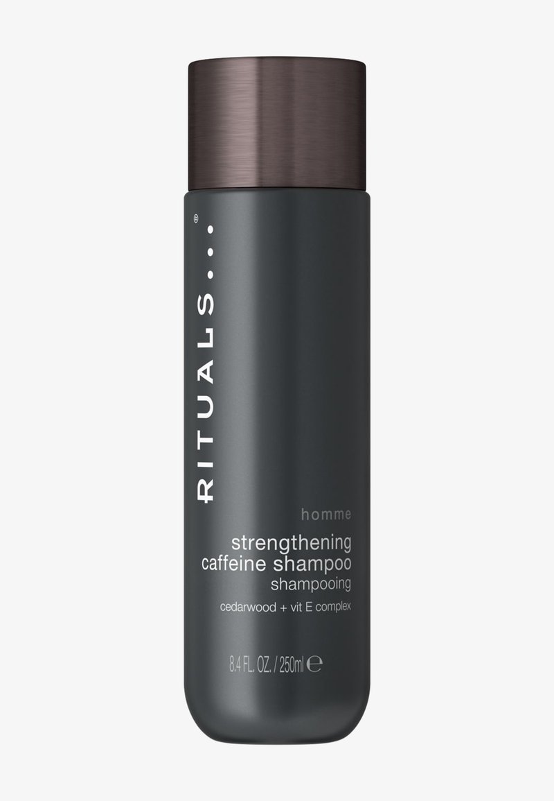 Rituals - STRENGTHENING CAFFEINE SHAMPOO - HOMME - WOODY - CEDAR WOOD + VITAMIN E COMPLEX - Shampoing, Agrandir