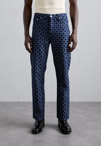 sandro CROSS JEAN - Džíny Straight Fit - marine