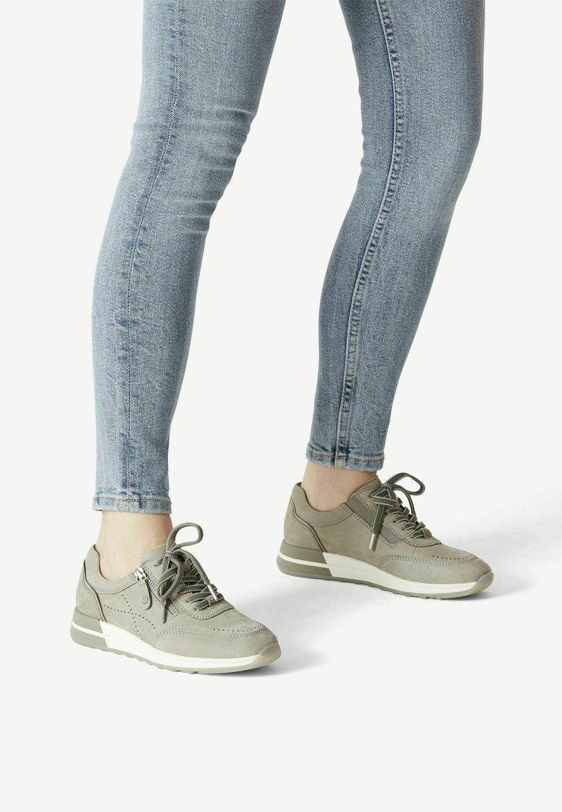 Tamaris PURE RELAX - Sneaker low - sage nubuc