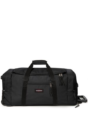 Sac de sport noir en tissu résistant, avec des sangles ajustables, des compartiments zippés et une poignée rétractable pour un transport facile.