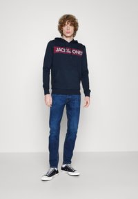 Jack & Jones JJECORP LOGO  - Kapucni - navy blazer
