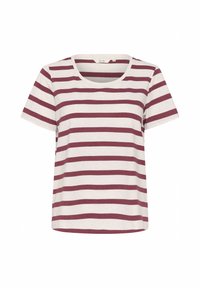 LARSA  - Print T-shirt - red melange stripe