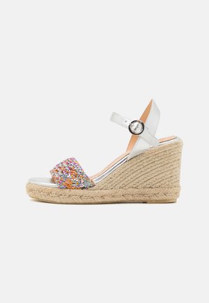 LOUISA - Espadrilles - multicolor/metalico plata