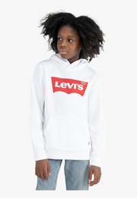 Levi's® BATWING SCREENPRINT HOODIE - Jersey con capucha - white