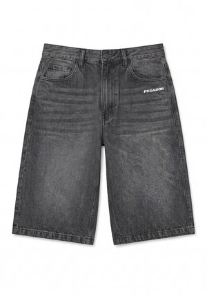 Pegador, KOLAR JORTS - Τζιν σορτς - spray dye washed grey