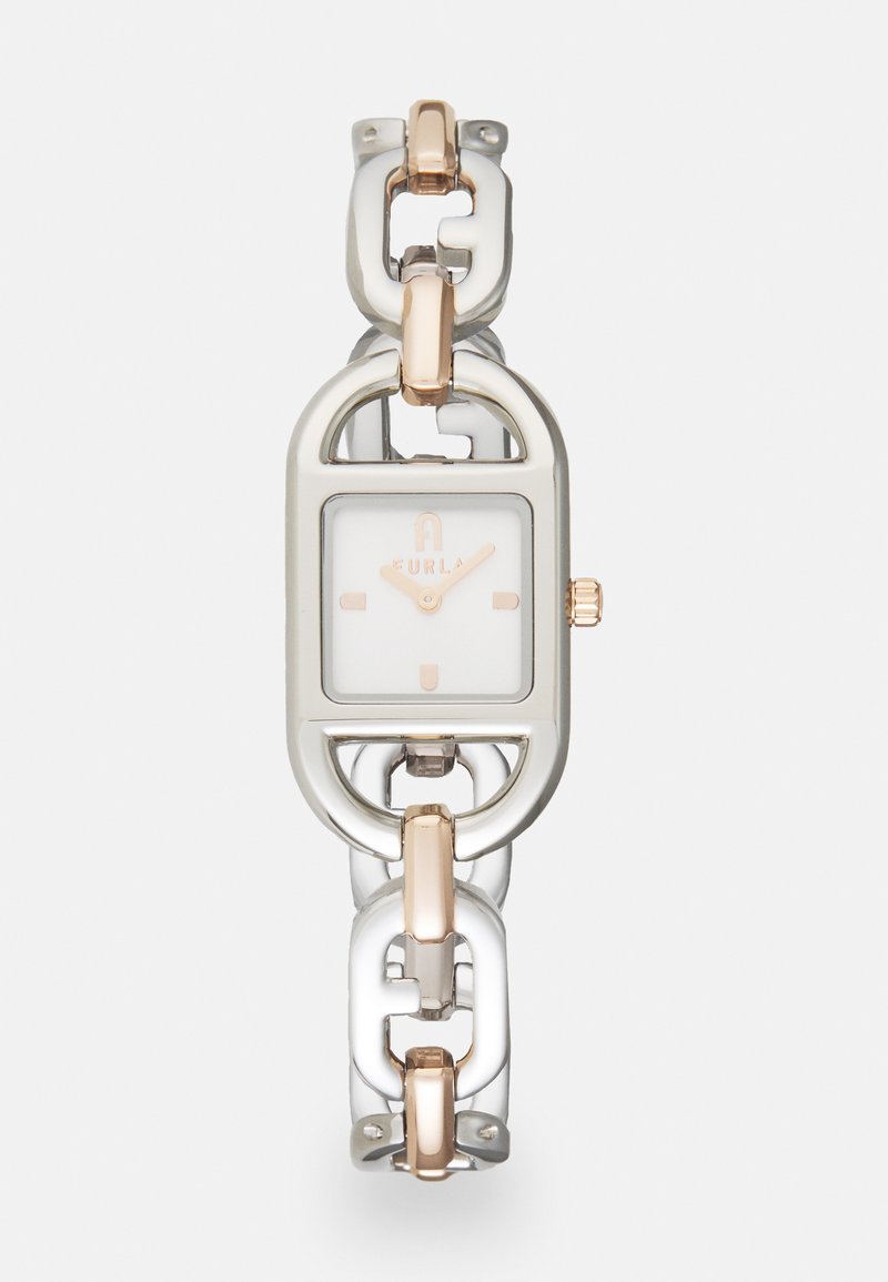 Furla CHAIN SQUARE - Orologio - silver-coloured/rose