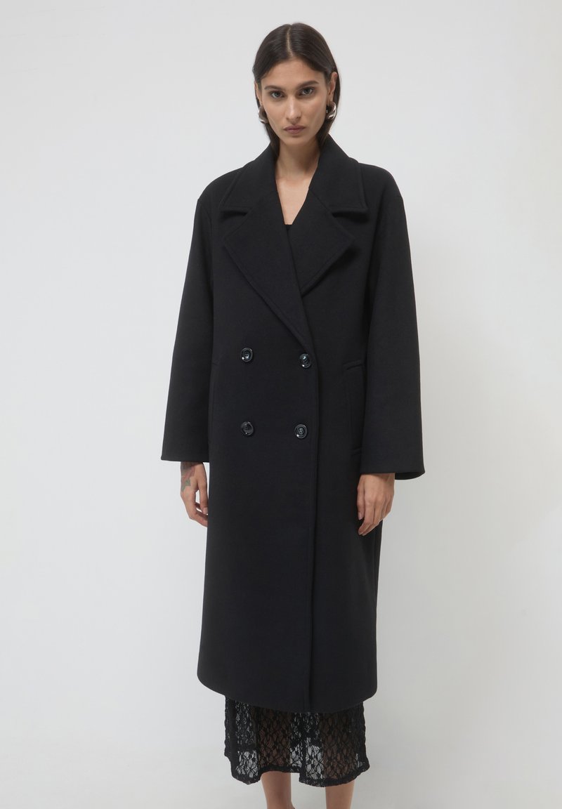 Calliope DOPPIOPETTO OVERSIZE - Cappotto classico - ultrablack