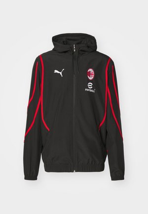 Puma AC MILAN PREMATCH JACKET - Klubové oblečení - black/for all time red