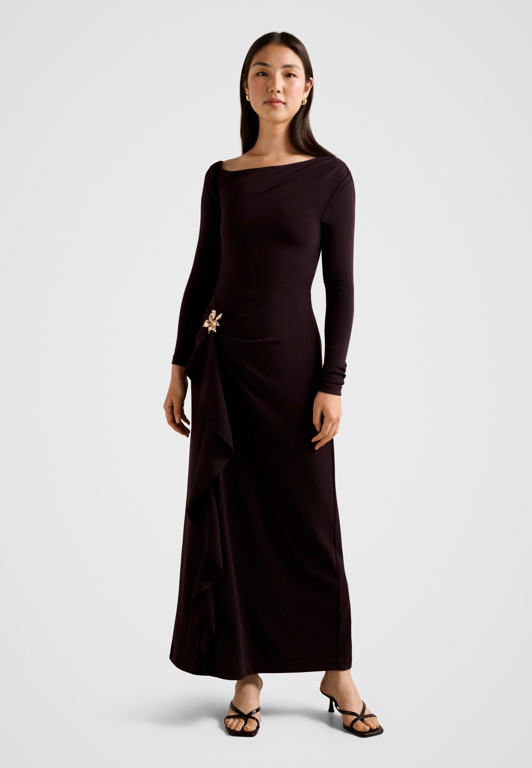 maya pleated maxi dress - beige Elisha Knit Maxi Dress main image 1