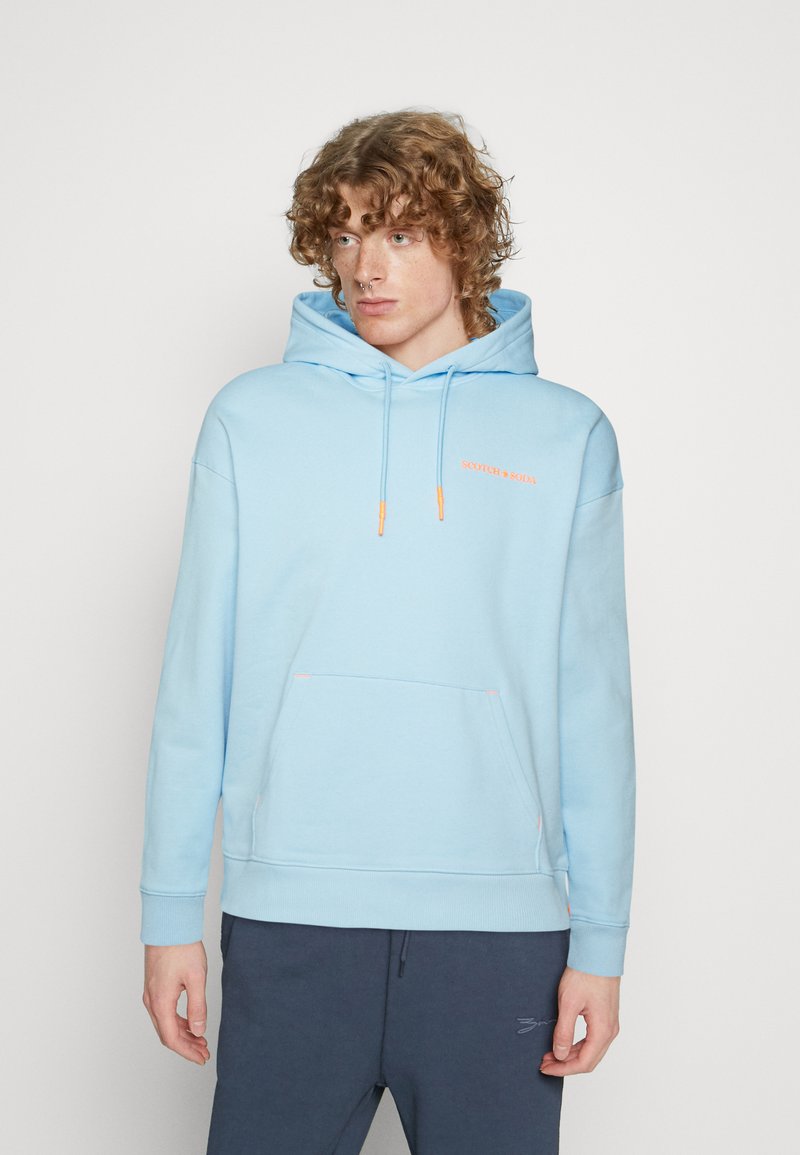 Scotch & Soda HOODIE UNISEX - Luvtröja - sky/ljusblå - Zalando.se