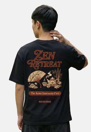 RoamLikeSummer, ZEN RETREAT UNISEX - T-Shirt print - black