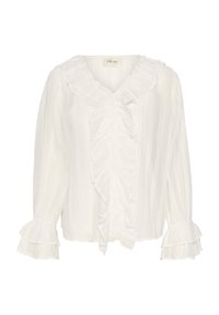 SADIA FLOUNCE - Blouse - snow white