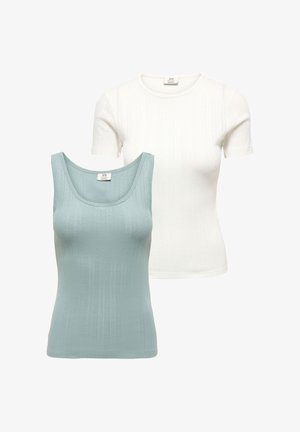 JDY, JDYSALSA 2-pack - T-shirt basic - cloud dancer