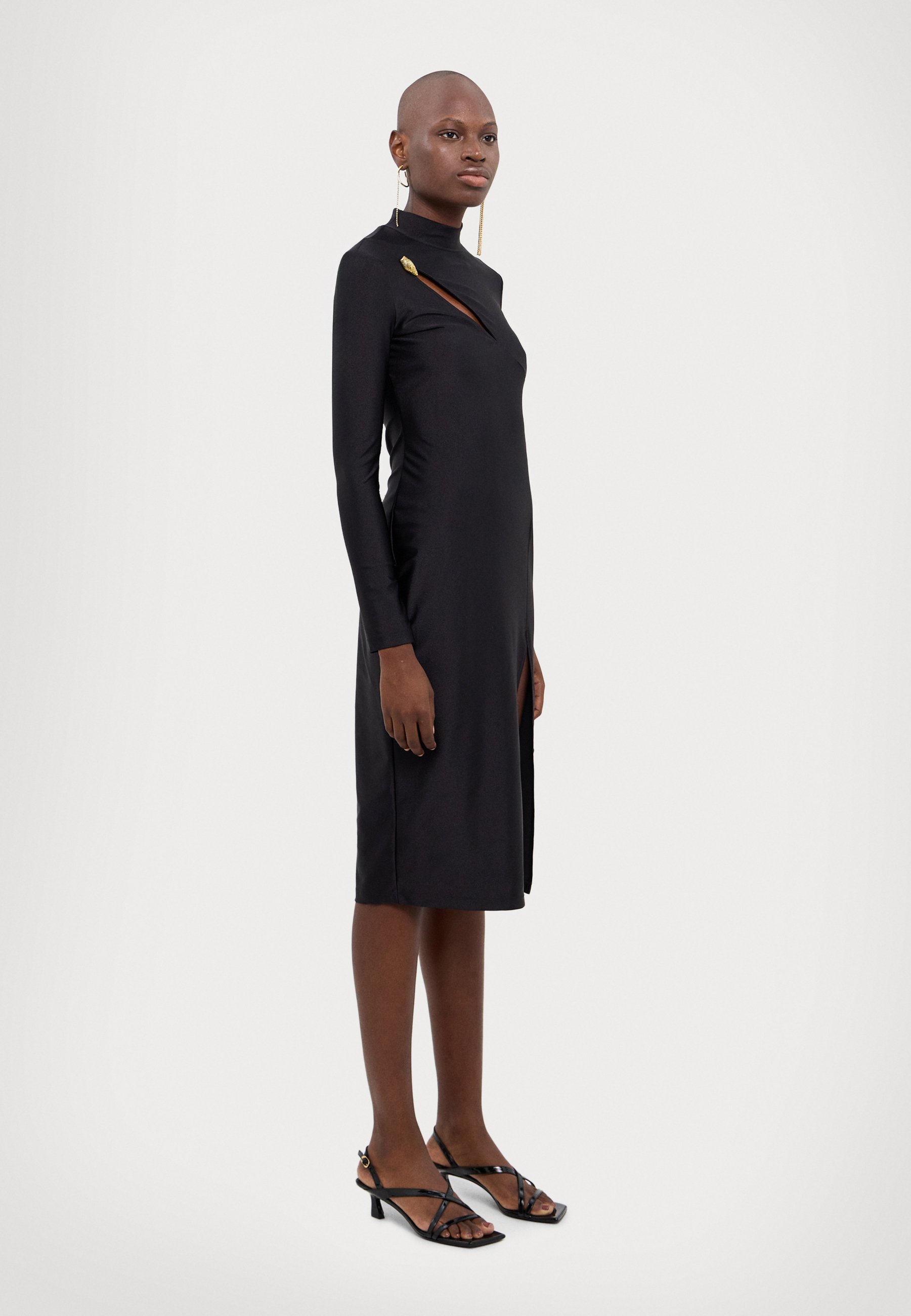 Just Cavalli MIDI SLIM FIT DRESS - Cocktail dress / Party dress - black -  Zalando.ie
