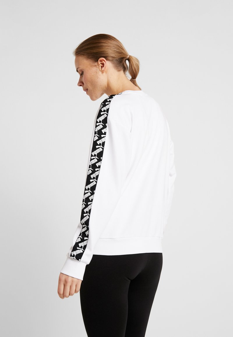 Damen Sportbekleidung | Puma AMPLIFIED CREW Sweatshirt white/weiß - AU37669 Damen Sportbekleidung | Puma AMPLIFIED CREW Sweatshirt white/weiß - AU37669
