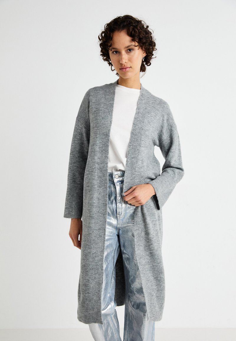 Vero Moda VMJUPITER OPEN - Gilet - medium grey melange