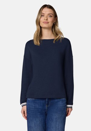 MIT TAPEDETAILS - T-shirt à manches longues - blau