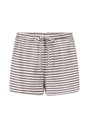 Hunkemöller, HUNKEMÖLLER PYJAMA SHORTS STRIPED JERSEY - Nachtwäsche Hose - white