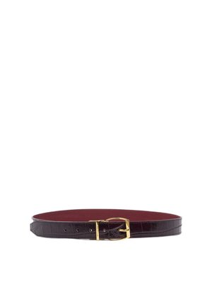 REVERSIBILE IN STAMPA COCCODRILLO - Gürtel - brown bologna