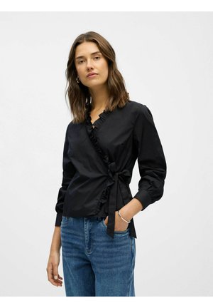 WICKEL GERÜSCHTES - Blouse - black