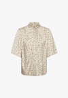 SLCLERO NADEYA - Blouse - oatmeal w/black dots