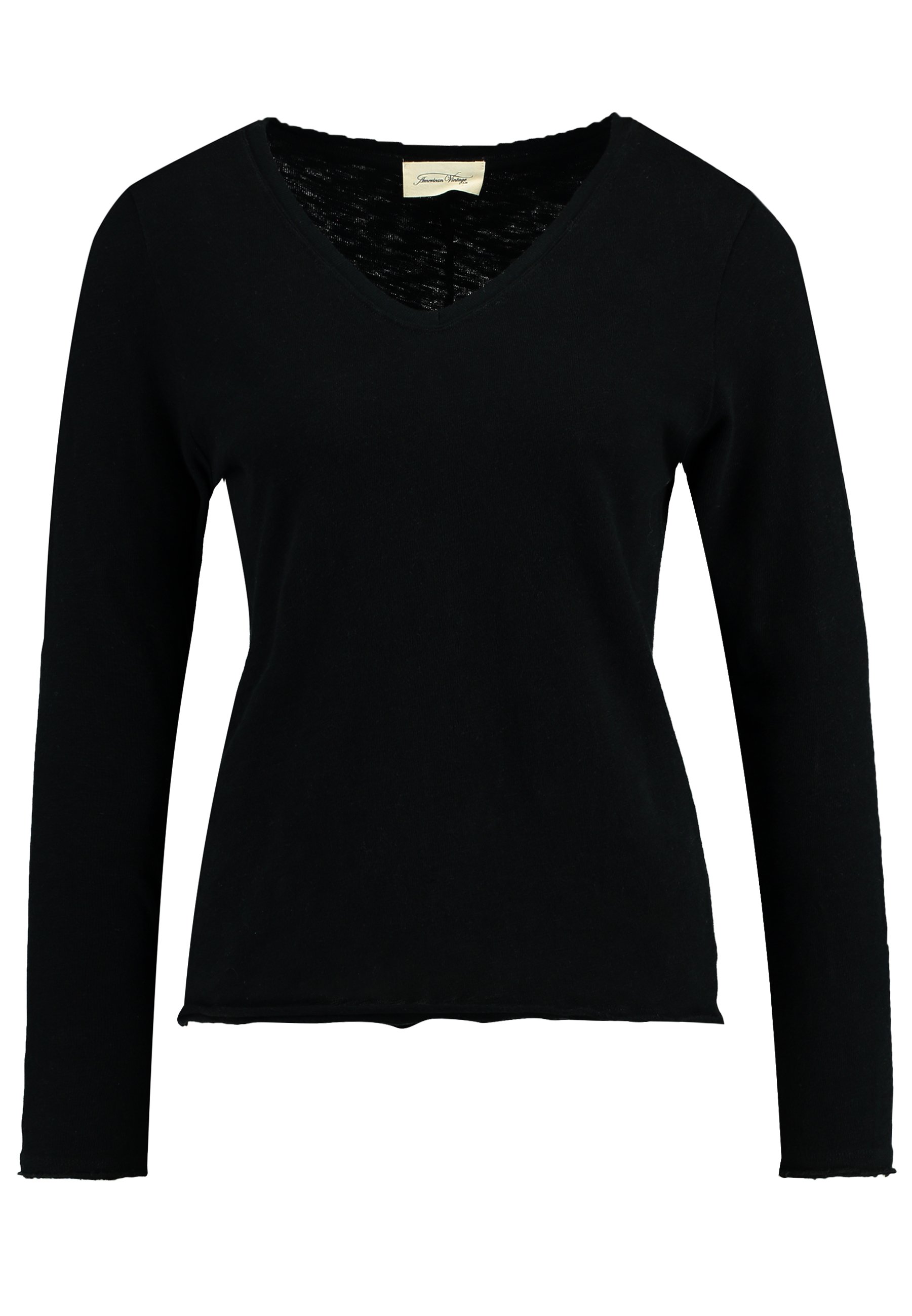 t-shirt ample à manches longues - Noir | FR