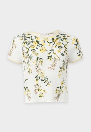 Alice + Olivia, CINDY CROPPED TEE - Tričko s potlačou - fresh air butter