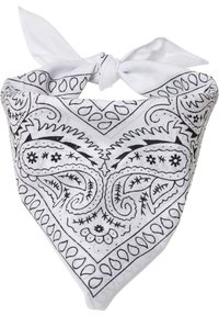 Urban Classics BANDANA - Selyemkendő - white