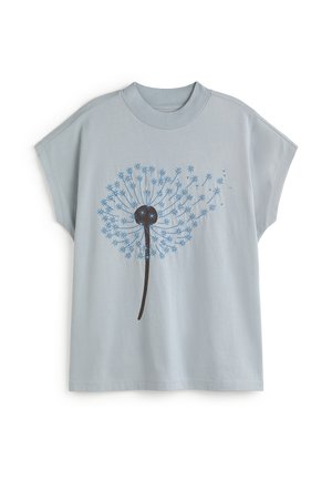 Thinking Mu, VOLTA - Print T-shirt - smokey blue
