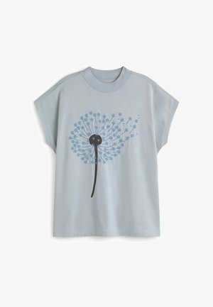 Thinking Mu, VOLTA - Print T-shirt - smokey blue