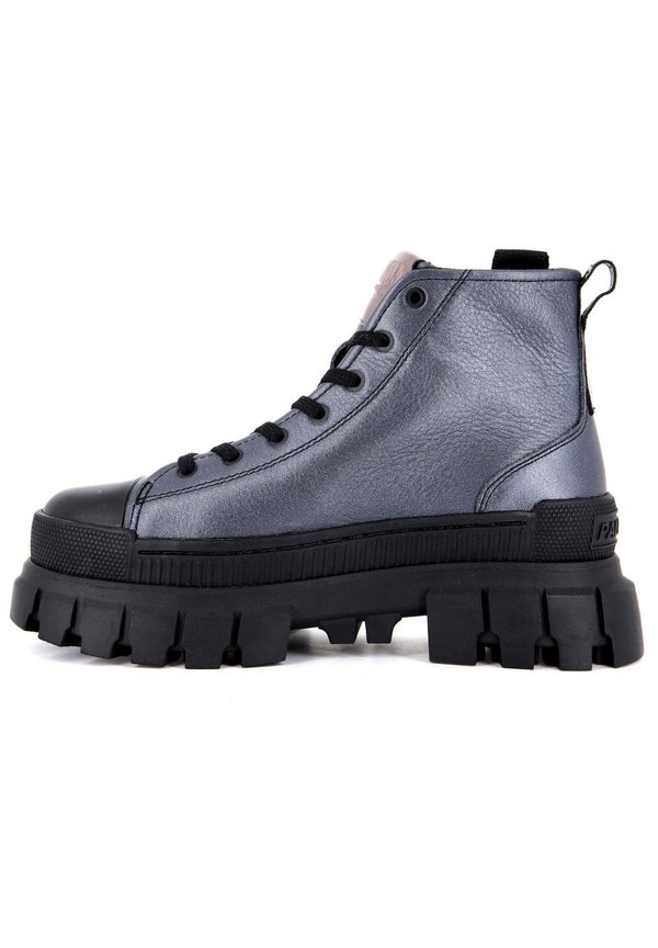 REVOLT HI METAL   - Plateaustiefelette - dark silver
