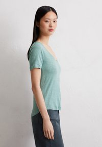 Marc O'Polo V-NECK REGULAR  - T-shirt basic - pure teal